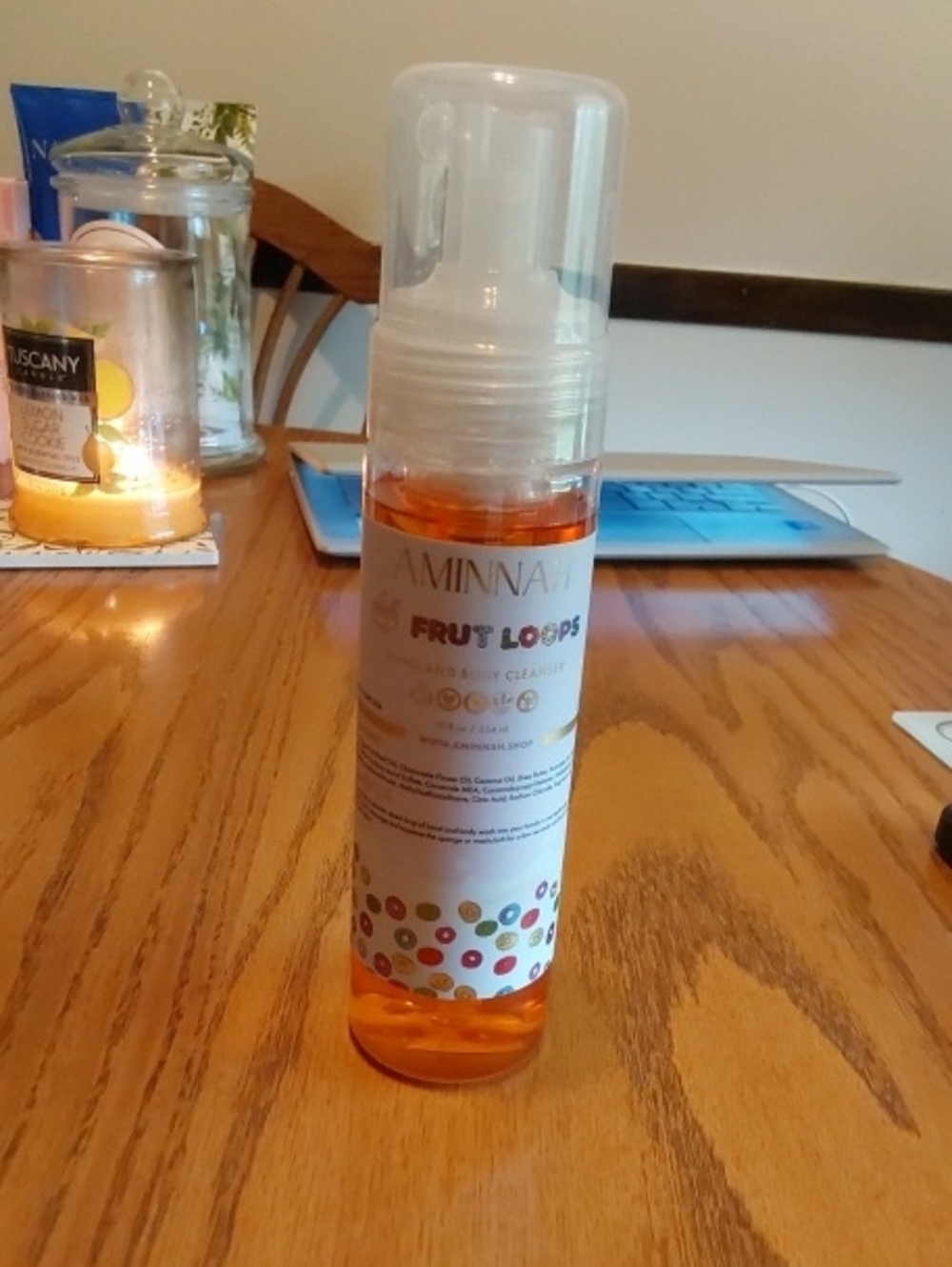 Aminnah Fruit Loops Gentle Foaming Cleanser — Orange